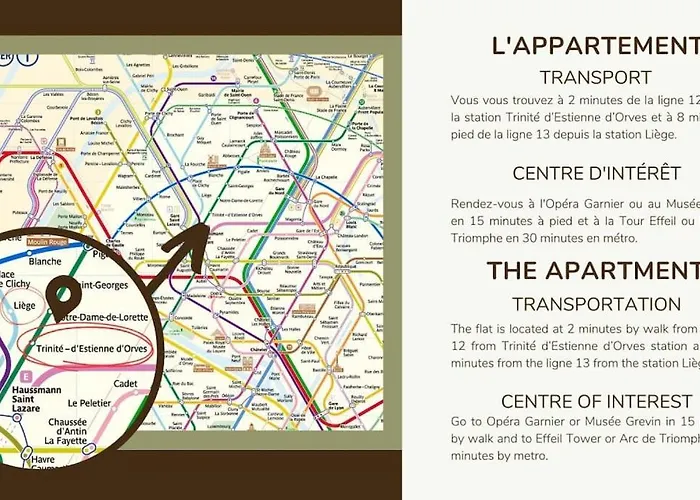11.Appart 4Pers#1 Bedroom#Pigalle#Opera#Paris 9